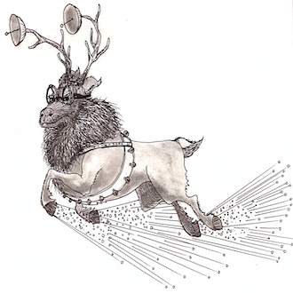 Are Santa’s reindeer used for propulsion or navigation?